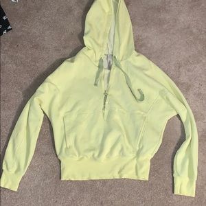 Neon yellow free people hoodie